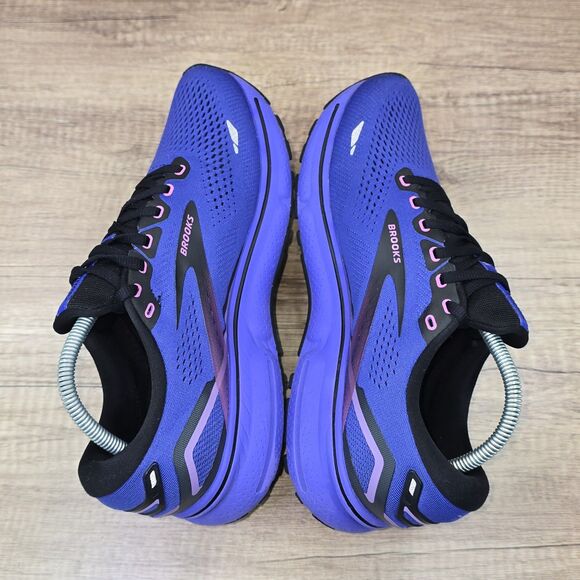 Brooks Ghost 15 Women's Sz 10.5 B Purple Pink Black Running Shoes (1203801B544) - Picture 6 of 9